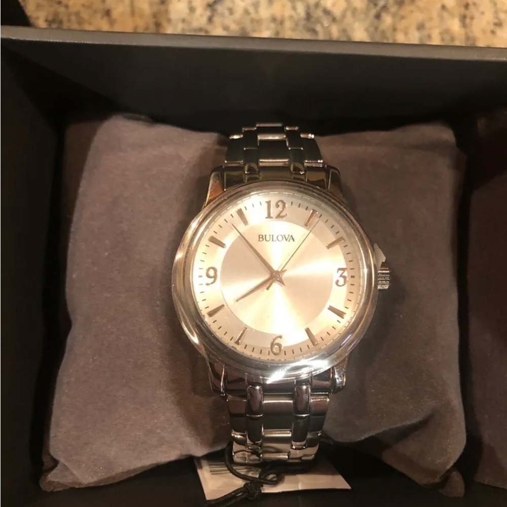 Bulova 96A000 Corporate Exclusive Silver Tone Stainless Steel Men's Watch